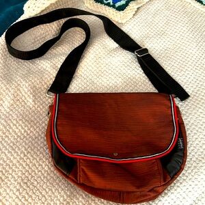 Ronald Furst Design Leather Accent Crossbody Handbag